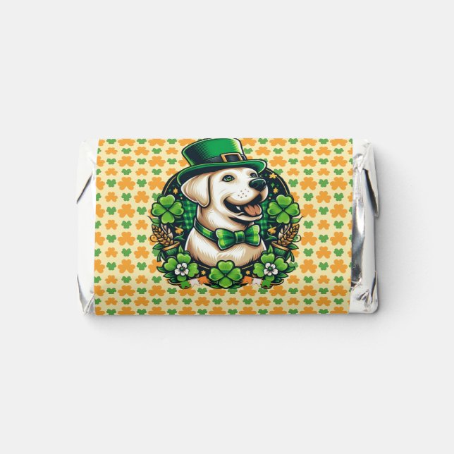 Saint Patrick's Day Cute Dog Hershey's Miniatures (Front)