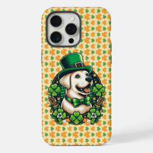 Saint Patrick's Day Cute Dog iPhone 15 Pro Max Case