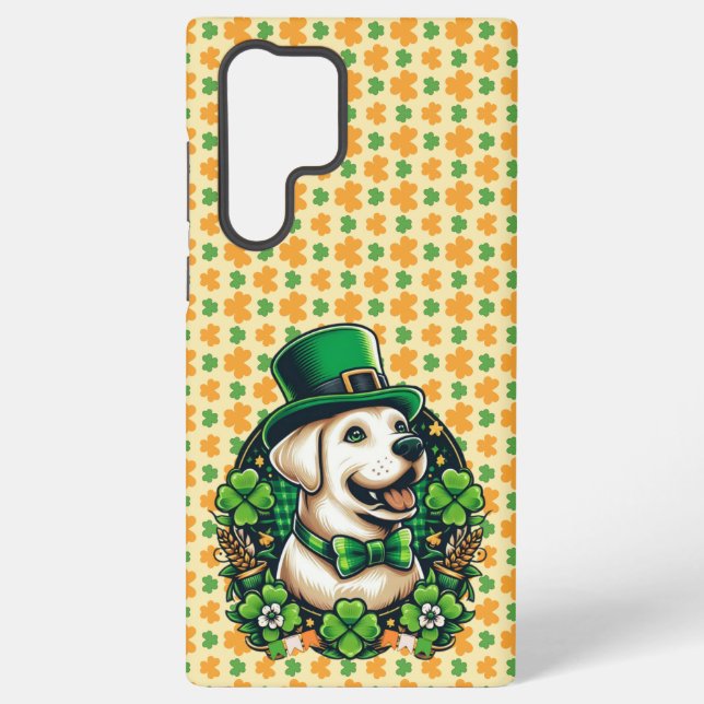 Saint Patrick's Day Cute Dog Samsung Galaxy Case (Back)