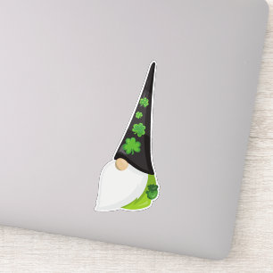 Saint Patrick's Day Gnome, Cute Gnome, Clovers Sticker