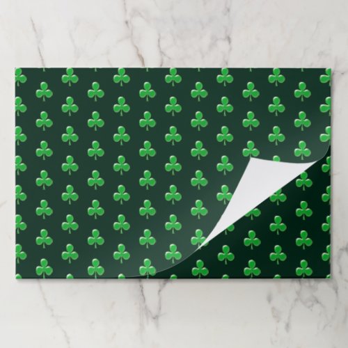 Saint Patricks Day Green Irish Shamrock placemats