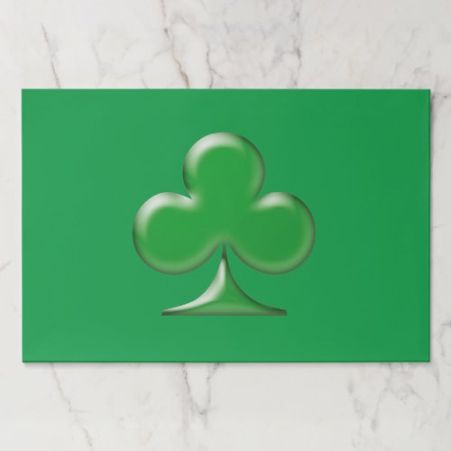 Saint Patricks Day Green Irish Shamrock placemats
