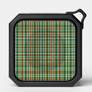 Saint Patrick's day Ireland Flag colored gingham Bluetooth Speaker