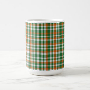 Saint Patrick's day Ireland Flag colored gingham Coffee Mug