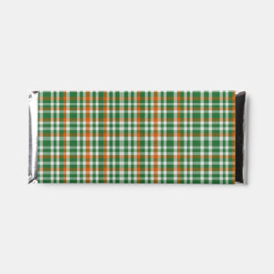 Saint Patrick's day Ireland Flag colored gingham Hershey Bar Favors