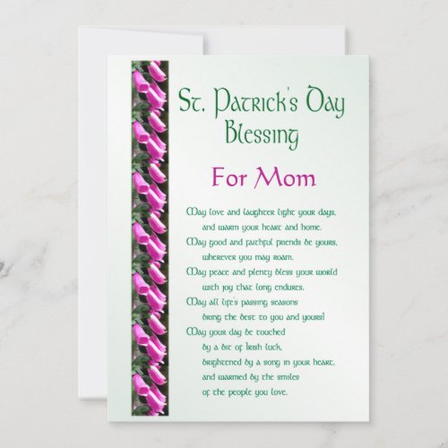 Saint Patricks Day Irish Blessing for Mom Holiday