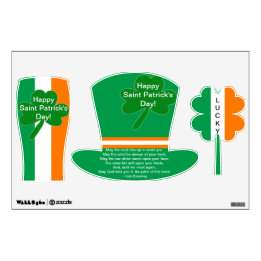Saint Patrick's Day Irish Blessing Wall Decal
