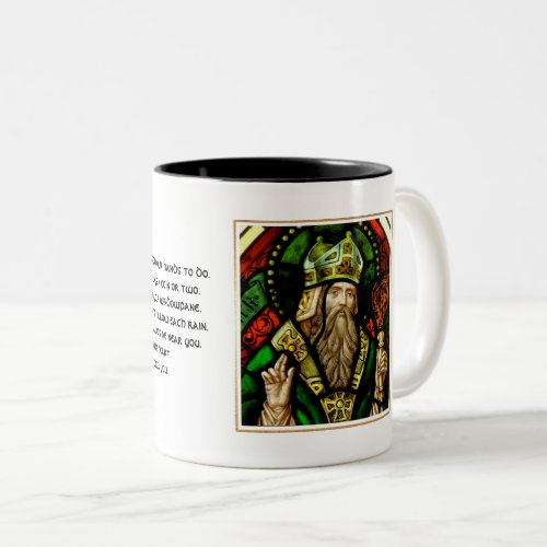 Saint Patricks Day Irish Blessings Gift Two_Tone Coffee Mug