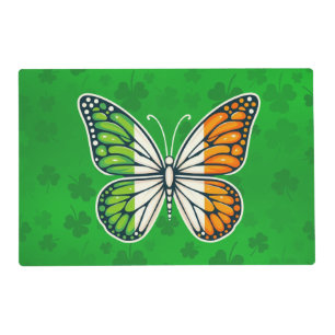 Saint Patrick's Day Irish butterfly Placemat