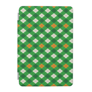 Saint Patrick's Day Irish colored argyle iPad Mini Cover