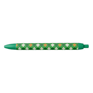  Saint Patrick's Day Irish colored argyle Pen