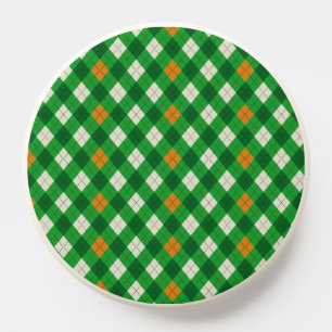 Saint Patrick's Day Irish colored argyle PopSocket