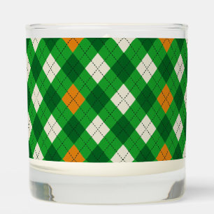  Saint Patrick's Day Irish colored argyle Scented Candle