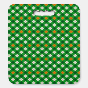  Saint Patrick's Day Irish colored argyle Seat Cushion