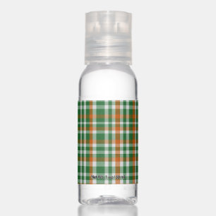  Saint Patrick's day Irish flag colored gingham Hand Sanitizer