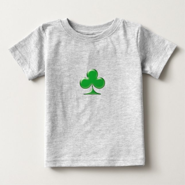Saint Patrick's Day Irish Green Clover Shamrock Baby T-Shirt (Front)