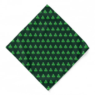Saint Patrick's Day Irish Green Clover Shamrock Bandana