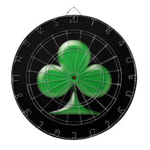 Saint Patrick's Day Irish Green Clover Shamrock Dart Board