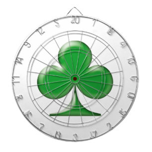 Saint Patrick's Day Irish Green Clover Shamrock Dart Board