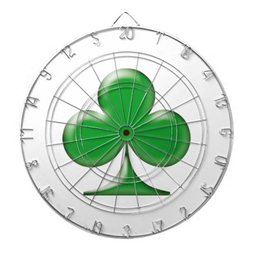 Saint Patricks Day Irish Green Clover Shamrock Dart Board