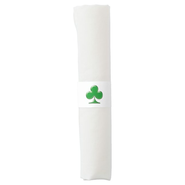 Saint Patrick's Day Irish Green Clover Shamrock Napkin Bands (Front)