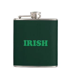 Saint Patrick's Day Irish Green Flask