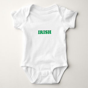 Saint Patrick's Day Irish Green white Baby Bodysuit