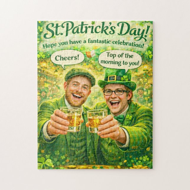 Saint Patrick's Day Irish toast jigsaw puzzle (Vertical)