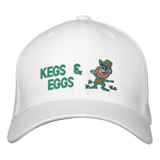 Saint Patricks Day Kegs & Eggs Hat (Front)