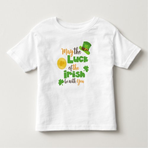 Saint Patricks Day Luck Of The Irish Clovers Toddler T_shirt