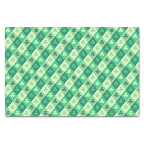 Saint Patricks Day Lucky Green Shamrock Clover Tissue Paper