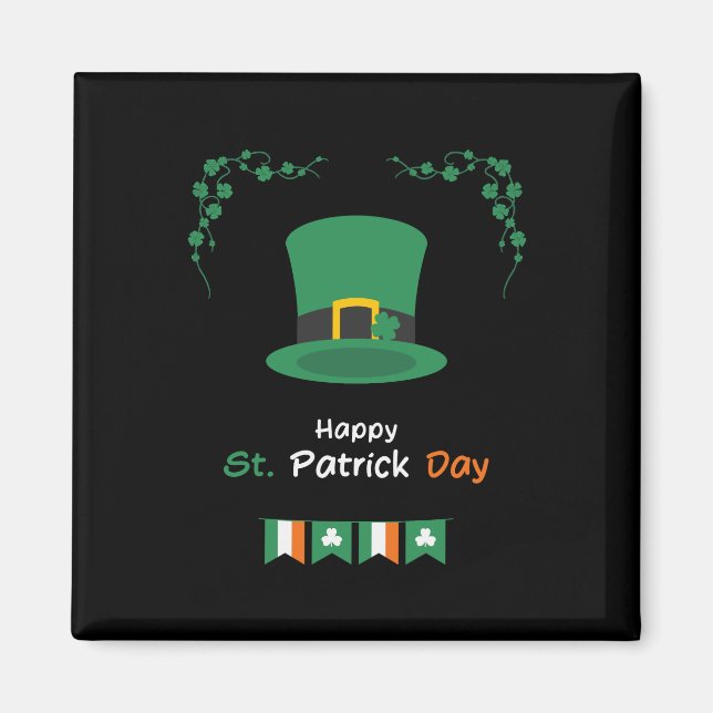 Saint Patricks Day Lucky Irish -Funny Lucky Irish  Magnet (Front)