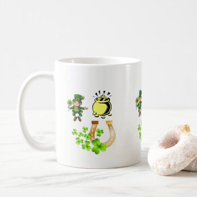 Saint Patrick's Day Mug (With Donut)