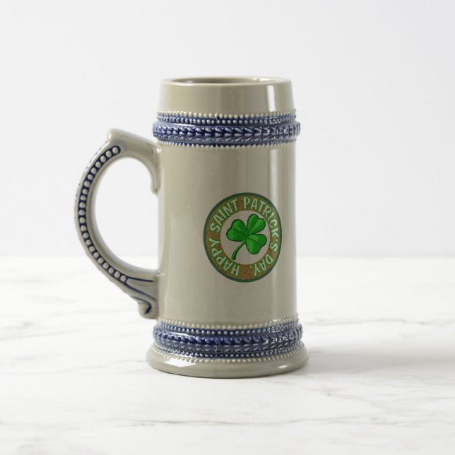 Saint Patricks Day Mug. Beer Stein (Left)