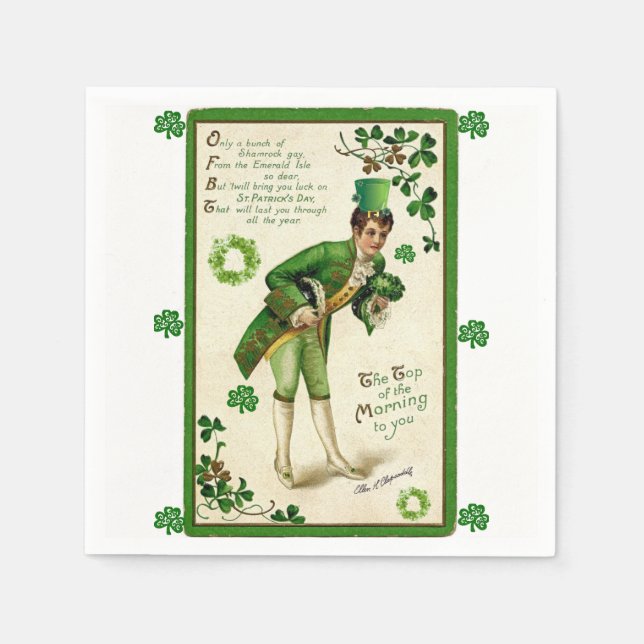 Saint Patrick's Day Paper Napkins (Front)