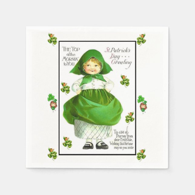 Saint Patrick's Day Paper Napkins (Front)