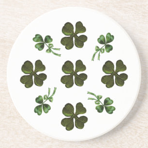SAINT PATRICK'S DAY PARTY 2 shamrock Drink Coaster