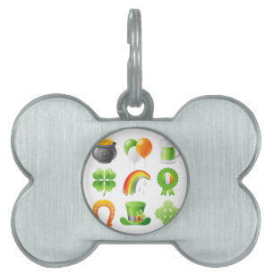 saint patricks day pet ID tag