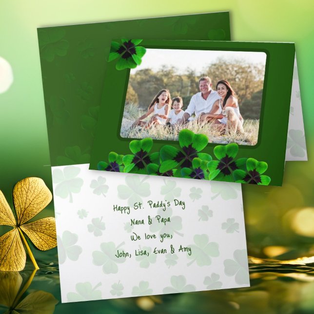 Saint Patricks Day Photo Greeting Card (Creator Uploaded)