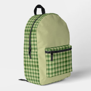 Saint Patricks' Day plaid Printed Backpack