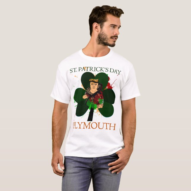 Saint Patrick's Day Plymouth Tee (Front Full)