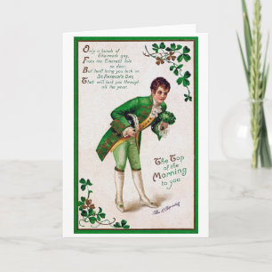 Saint Patrick's Day Poem, Vintage Card