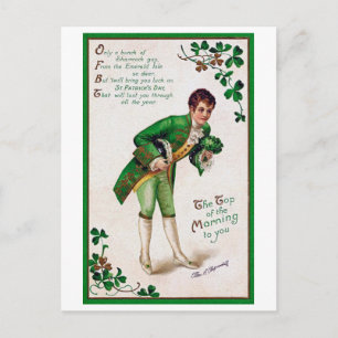 Saint Patrick's Day Poem, Vintage Postcard