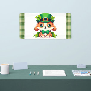 Saint Patricks' Day puppy Banner