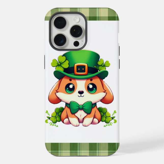 Saint Patricks' Day puppy  iPhone Case (Back)