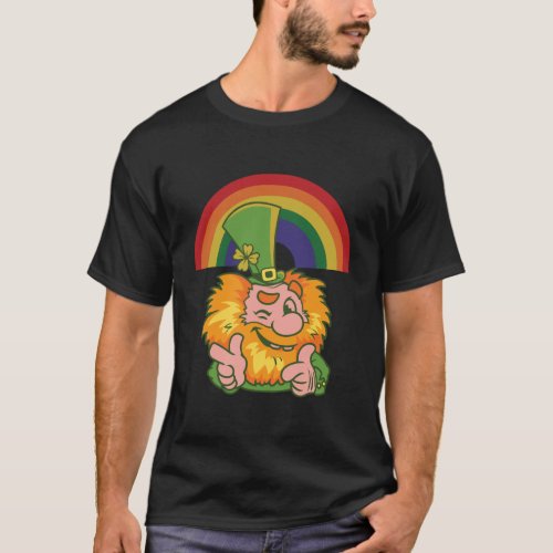 Saint PatrickS Day Rainbow Leprechaun T_Shirt