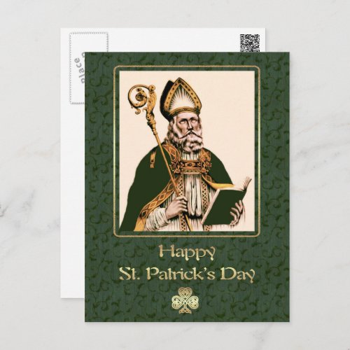Saint Patricks Day Religious Postcard