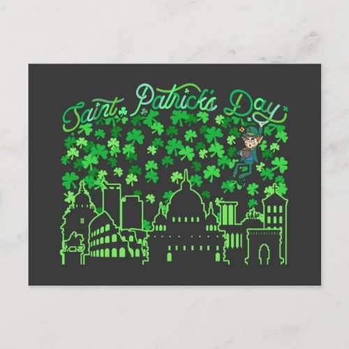 Saint Patricks Day Rome Italy Postcard