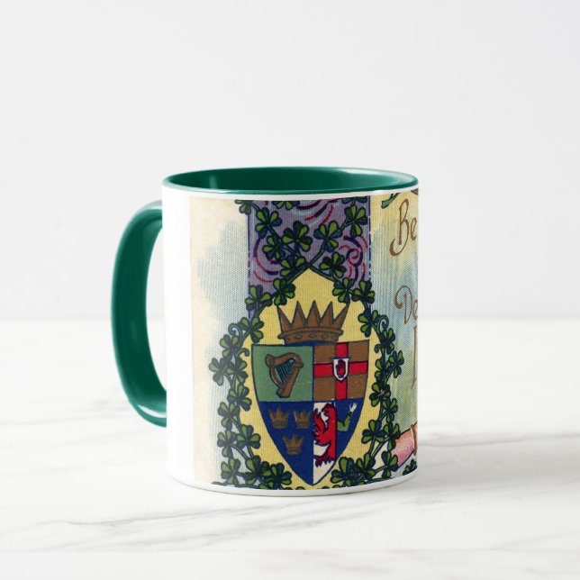 Saint Patrick's Day, Shamrock Mug (Front Left)