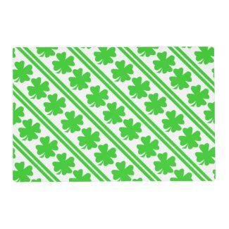 Saint Patricks Day Shamrocks Placemat